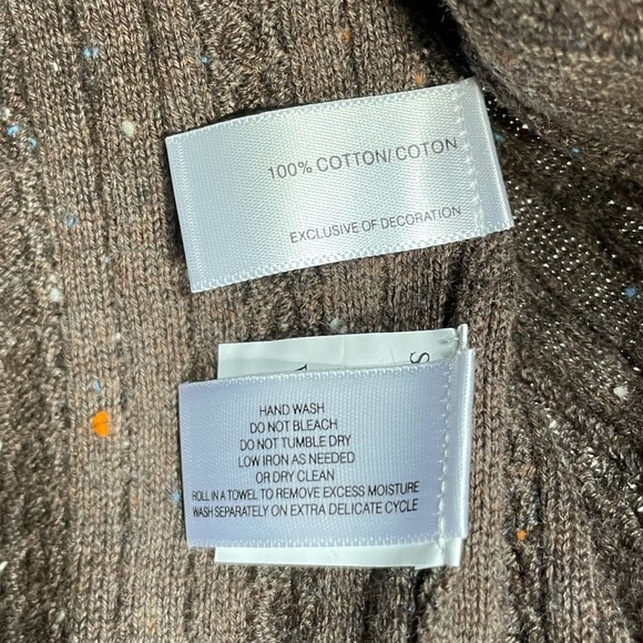 New Cutter and Buck brown cable knit sweater size 1XB - Picture 6 of 9